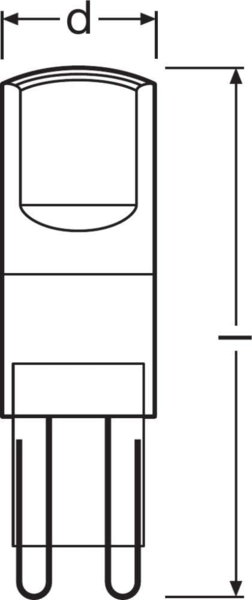 Osram BASE LED Lampe PIN, Pinlampe mit G9 Sockel, 2,60W, Ersatz für 30W-Glühbirne, Warmweiss (2700K), 3er-Pack Bild 6