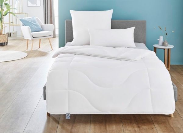 Badenia Bettcomfort Irisette Micro Thermo Sommerdecke Steppbett aus weicher und atmungsaktiver Microfaser für den Sommer, 155x220 cm Bild 2