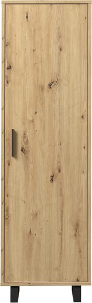 FORTE Maracay Kleiderschrank, Holzwerkstoff, Braun, 59,8 x 198,2 x 41,5 cm