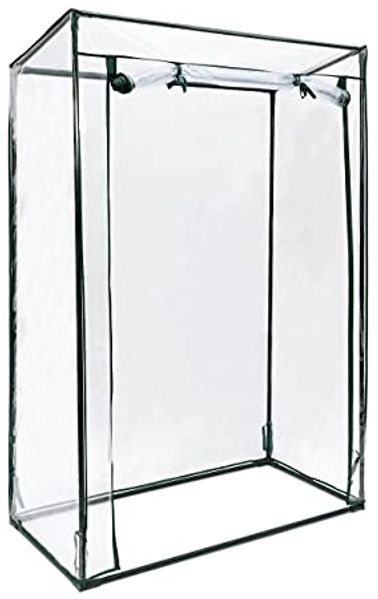 Relaxdays 2x Tomatengewächshaus mit Schrägdach PVC