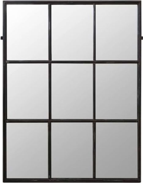 Grafelstein Spiegel Spiegel TILBURG antik braun Fenster 70x90cm Wandspiegel Farmhouse Fact