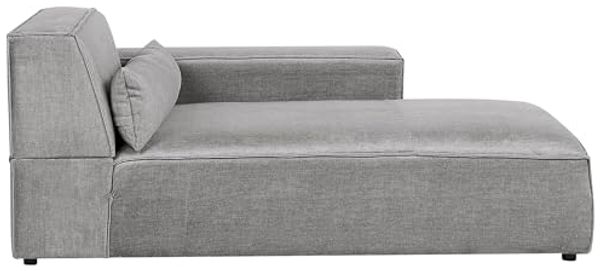 Chaiselongue grau linksseitig HELLNAR
