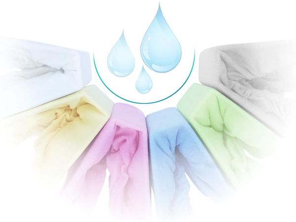 Spannbettlaken Kinderbett Inkontinenz Wasserdicht FROTTE mit Polyurethane Membrane 60x120 70x140 80x160 Top Qualität Hohe Gewicht 180g/m2 (80x160, Grün)