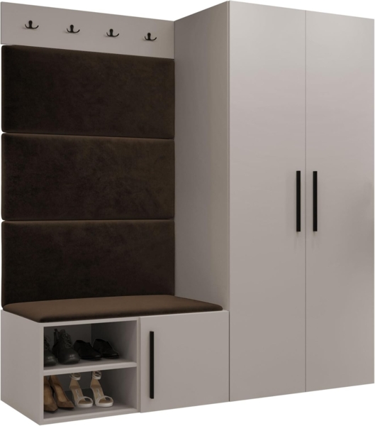 Garderoben-Set Mapreni I (Farbe: Cashmere, Manila 04)