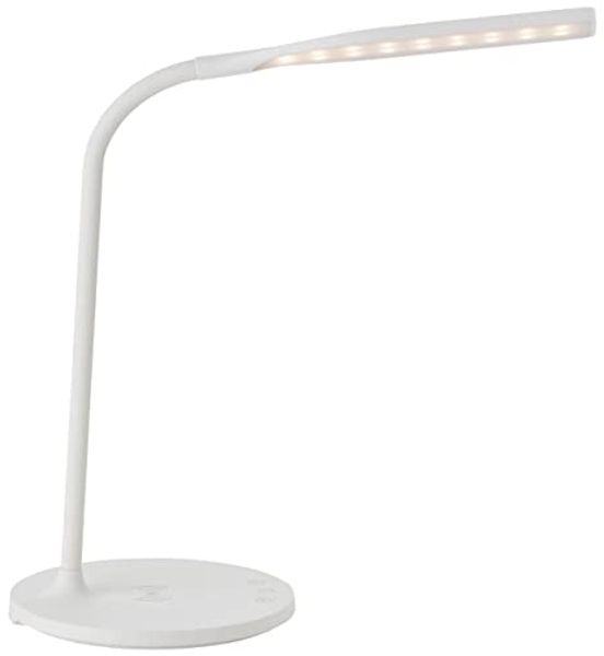Brilliant Leuchten No. G93101-05 LED Tischleuchte Joni weiß Induktionsladeschale