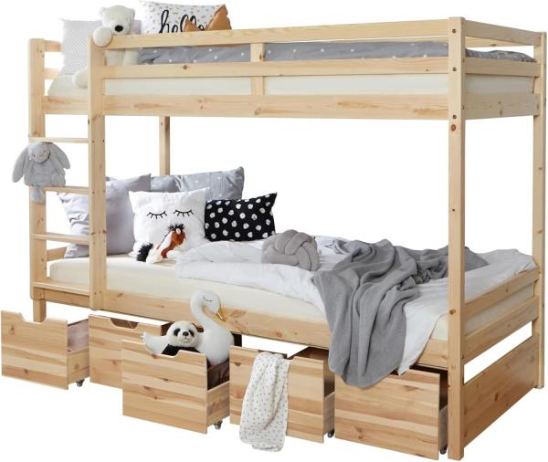 Etagenbett "Finn" 90x200 Kiefer massiv Bild 6