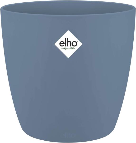 Elho Blumentopf Brussels rund D16 cm Farbe vintage blau Durchmesser 16 cm