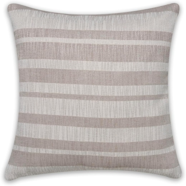 Sehlbach Kissen mit Streifen beige 45 x 45 cm