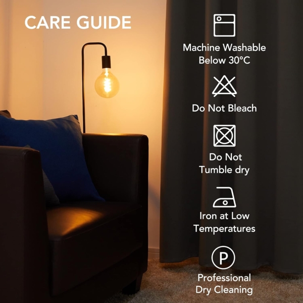 Deconovo Vorhang Blickdicht Verdunkelungsvorhang Gardine Wohnzimmer Thermogardine Kälteschutz Ösen, 245x140 cm(HöhexBreite), Beige, 2er Set Bild 8