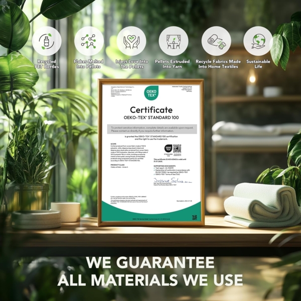 Deconovo Vorhang Blickdicht Verdunkelungsvorhang Gardine Wohnzimmer Thermogardine Kälteschutz Ösen, 245x140 cm(HöhexBreite), Beige, 2er Set Bild 4