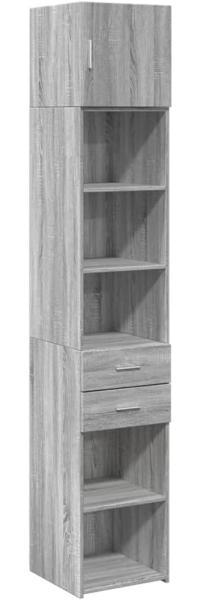 Hochschrank Schmal Grau Sonoma 40x42,5x225 cm Holzwerkstoff 3281285