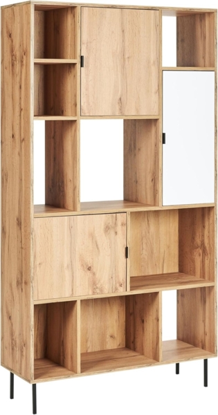 Regal mit 5 Ebenen AMOS 185 cm Hellbraun