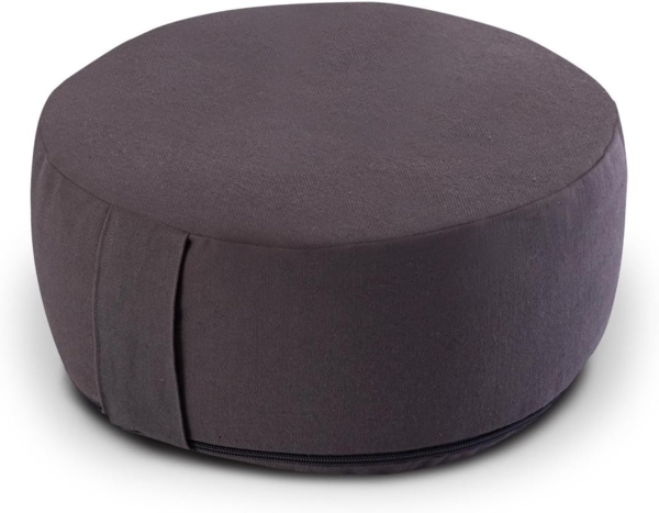 Amagohome Yogakissen Yogakissen Bodenkissen rund H 14xø31 cm mit Buchweizenschalen Meditati