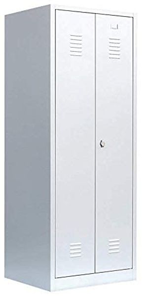 Kleiderschrank Stahl Besenschrank Putzschrank PutzSpind Putzmittelschrank 515720 Lichtgrau kompl. montiert und verschweißt