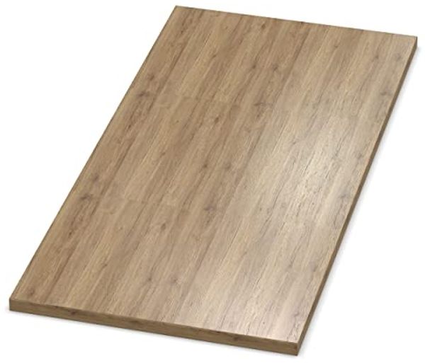 Dekor Spanplatte 19mm Tischplatte Eiche Sanremo Classic mit ABS Kante Umleimer - Größe 100 x 200 cm - Höhe 1,9 cm - Farbe Eiche Sanremo Classic