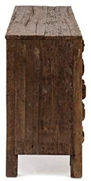Sideboard Altholz massivum Madurai 150x75x40 cm 40 Schubladen Kommode rustikal Vintage Apothekerschrank Recycling-Möbel Ziegelform Bild 7