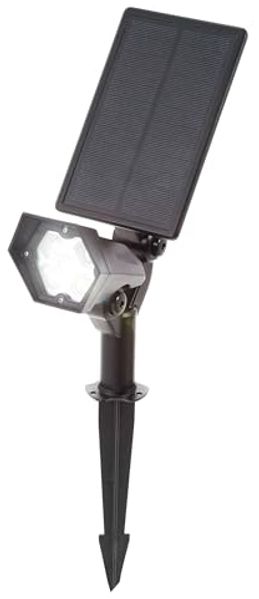 esotec LED Gartenstrahler Solarstrahler LED-Gartenspot, 5 LEDs 6000K kaltweiß 240lm Akku 102048