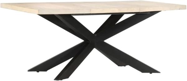 vidaXL Esstisch 180 x 90 x 76 cm Massives Gebleichtes Mangoholz 285964 Bild 7