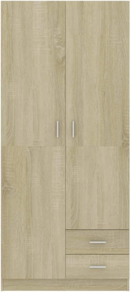 vidaXL Kleiderschrank Sonoma-Eiche 80x52x180 cm Holzwerkstoff 800642 Bild 7
