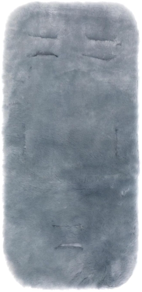 Fillikid Kinderwagen-Sitzauflage Fillikid Lammfelleinlage Exclusiv, Einlage für Kinderwagen, Buggy Autositz aus 100% Merino Lammfell mit Gurtschlitze Weiß 73 x 33 cm