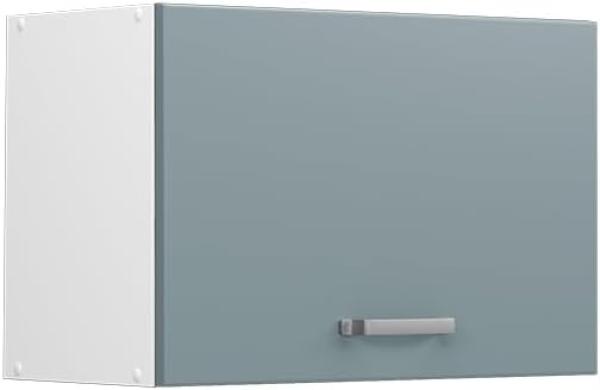 Vicco Hängeschrank R-Line, Blau-Grau/Weiß, 60 cm Flach