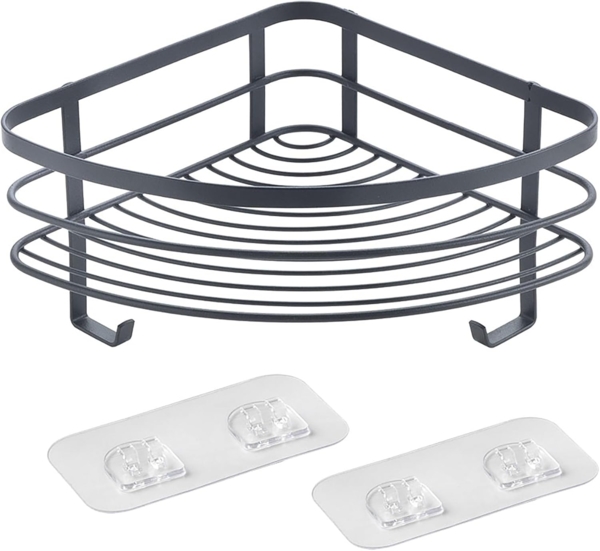 METALTEX 401142000 Origin Lava Eckregal 25x25x13 cm, TouchTherm, matt schwarz