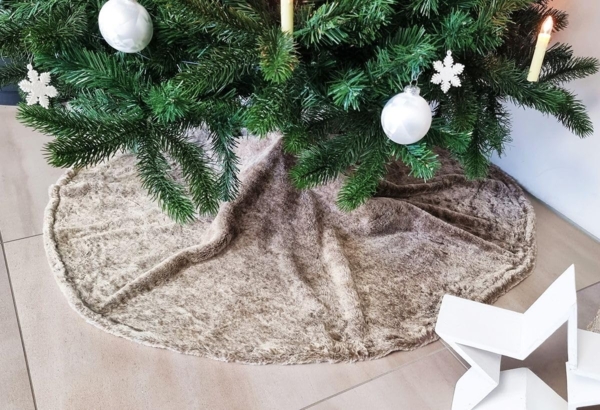 JACK Weihnachtsbaumdecke Kuschlige Christbaumdecke Rund Ø 90cm Weihnachtsbaumdecke Baumrock, Weihnachtsbaum Decke Unterlage Baumteppich Tannenbaumdecke Bild 2