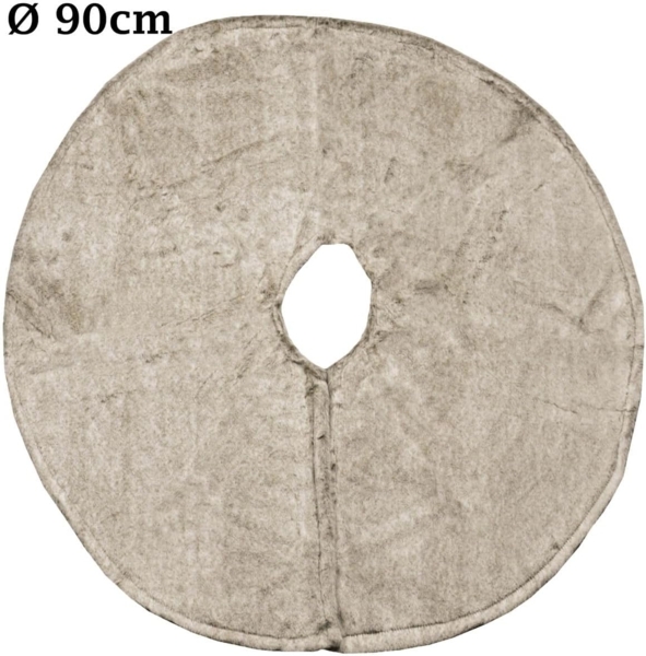 JACK Weihnachtsbaumdecke Kuschlige Christbaumdecke Rund Ø 90cm Weihnachtsbaumdecke Baumrock, Weihnachtsbaum Decke Unterlage Baumteppich Tannenbaumdecke Bild 3