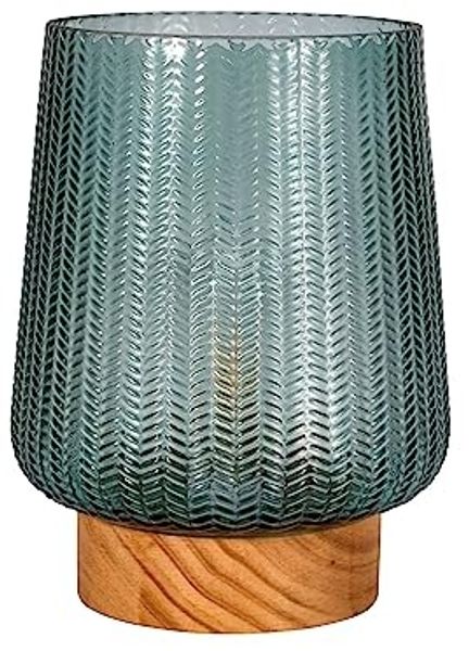 Pauleen LED Tischleuchte Pretty Glamour mobile Türkis, Leuchtmittel wechselbar, Warmweiß, E27, Timer Batterie