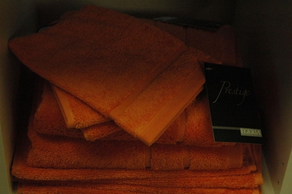 Prestige Duschtuch 75x160cm orange 600 g/m² Supima Baumwolle Bild 3