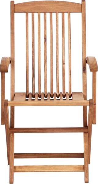 Set mit 2 Stühlen und Sitzkissen MAUI II Akazienholz Cremeweiß Bild 5