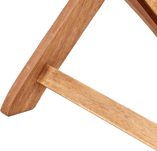 Set mit 2 Stühlen und Sitzkissen MAUI II Akazienholz Cremeweiß Bild 9