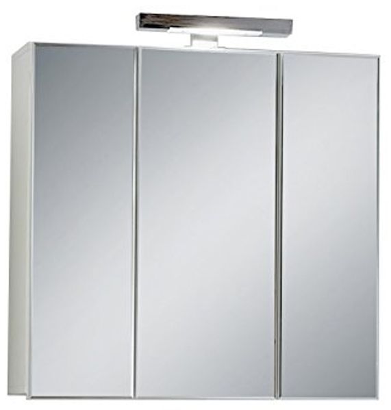 FMD Möbel, 925-003 Zamora 3 Spiegelschrank, melaminharz beschichtete spanplatte, maße 70. 0x69. 0x19. 0 cm