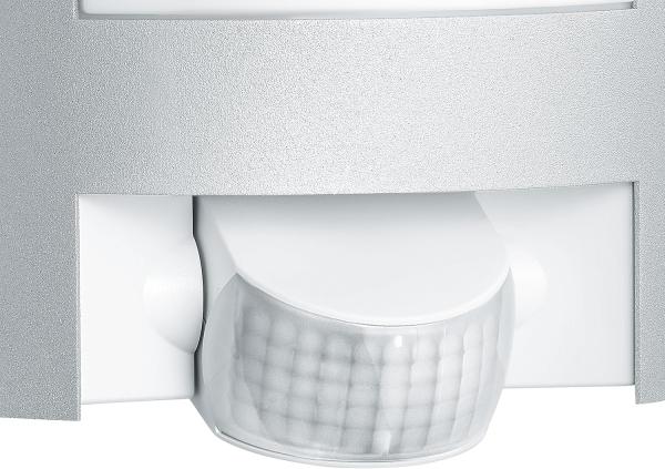 Steinel Außenwandleuchte L 12 S silber, 180°-Bewegungsmelder, E27-Fassung, max. 60 W, Aluminiumblende, IP44 Bild 5