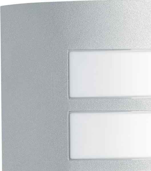 Steinel Außenwandleuchte L 12 S silber, 180°-Bewegungsmelder, E27-Fassung, max. 60 W, Aluminiumblende, IP44 Bild 6