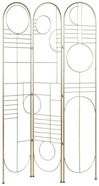 Raumteiler 3-teilig TURANIA Gold 100 cm 170 cm