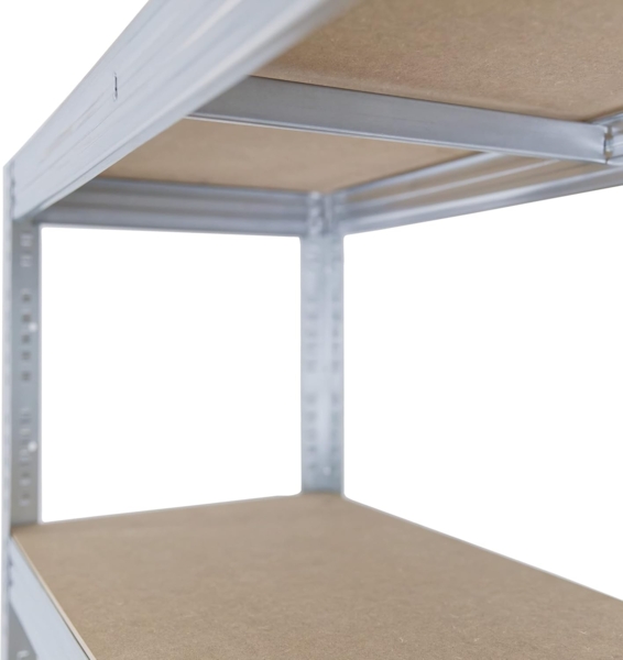 shelfplaza PRO 90x110x50 cm Schwerlastregal in grau-verzinkt mit 3 Böden und 200 kg Traglast pro Boden Bild 3