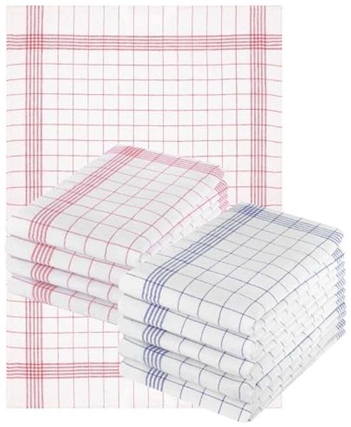 Betz Geschirrtuch 10er Set 50 x 70 cm Halbleinen Geschirrtücher MCT-11 HL, (Set, 10-tlg, 10 Geschirrtücher), Geschirrhandtuch Gläsertuch Jacquard Gläsertücher Küchentuch Handtuch