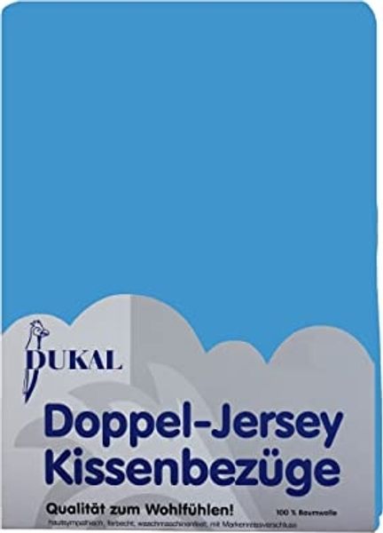 DUKAL Kissenbezüge aus hochwertigem Doppel-Jersey, 100% Baumwolle, (1 Stück), 40x40 cm, mit Reißverschluss, Made in Germany