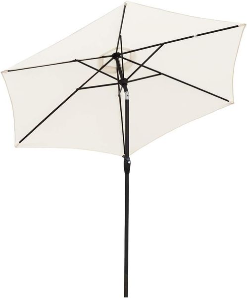 Sekey Sonnenschirm ø 270 cm Sonnenschirm Rund, Marktschirm Knickbar, mit Kurbel, Terrassenschirm mit Sonnenschutz UV50+