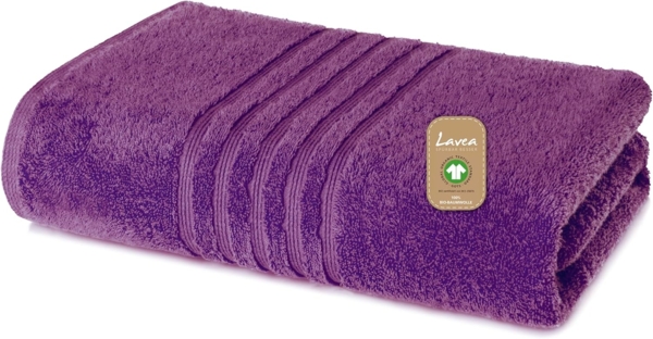 Lavea Handtuch Set Premium Frotteeserie Bali, aus 100% Bio-Baumwolle (80x200cm, 1-St), extra saugstark mit 500g/m² in Wellness-Qualität - Saunatuch