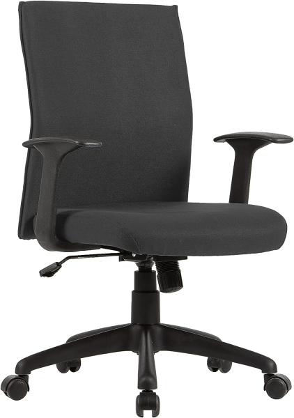 byLIVING Chefsessel ROCKET Chefsessel / Kunststoff schwarz / Bezug Webstoff schwarz / Wippmechanik /Sicherheitsklemmschutz / gebremste Sicherheitsrollen / B 56, H 92,5-100,5,T 61,5 cm