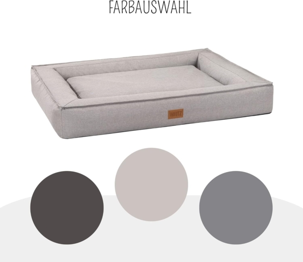 Hundebett "BOXBED" XXL 120x100x19 cm Beige"" Bild 4