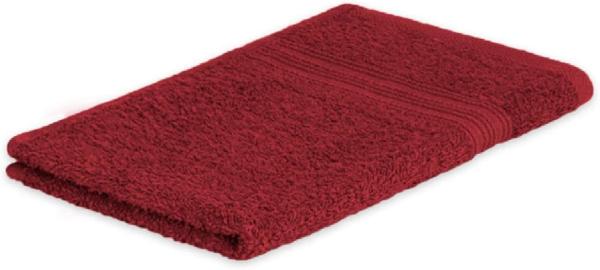 Gästehandtuch Frottier 500 g/m² 30 x 50 cm Bordeaux