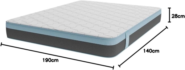 Cecotec Flow PureVital 4990 140x190 Mattress, Memory Foam, 140x190 cm Bild 3