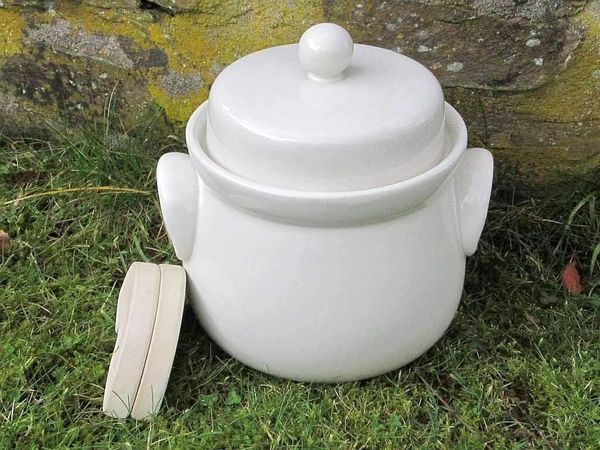 Mini-Gärtopf creme 1,0 l