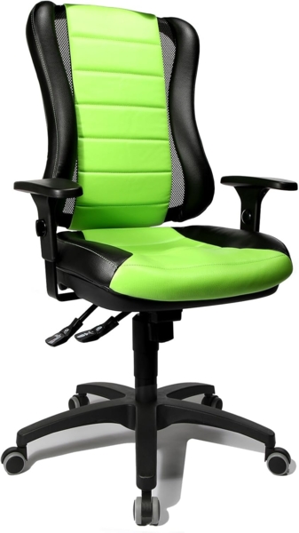 Topstar HE30PS105 Bürostuhl Head Point RS inklusive Armlehnen, zweifarbige Polsterung grün / schwarz