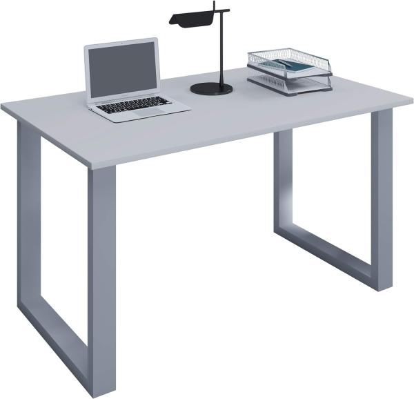 VCM Schreibtisch Lona 140x80 U-Fußgestell Grau