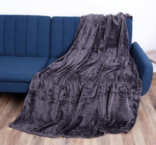 Wohndecke Flanell Decke 150x200cm, Bestlivings, Kuscheldecke Flauschige Decke für Sofa, Couch und Bett, Tagesdecke