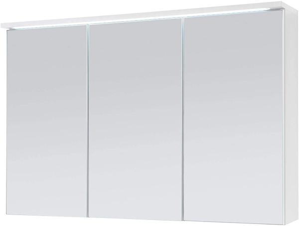 Spiegelschrank >Kirkja< in Weiß - 100x68x22,5cm (BxHxT)